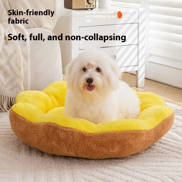 Warm Rabbit Plush Pet Bed