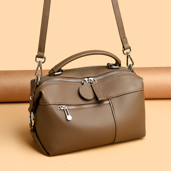 Womens Shoulder Bag Premium Full-grain Cowhide