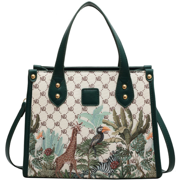 Female Safari Art Summer Shoulder Bag