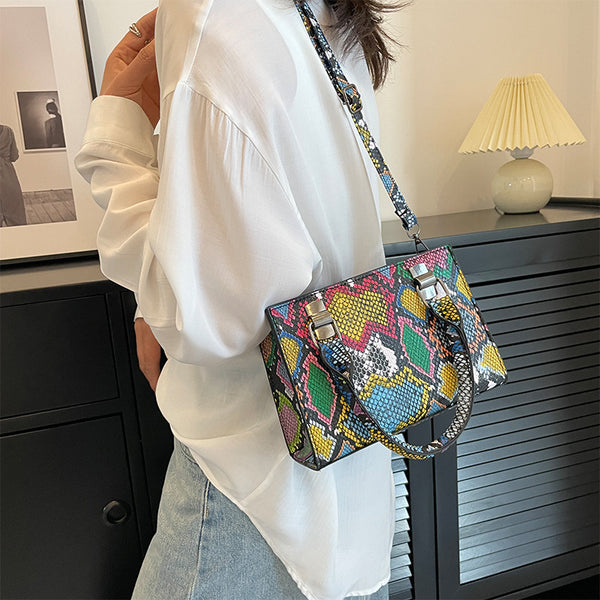 Crocodile Print Handbag