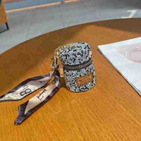 Diamond Cylinder Mini Earphone Bag Pendant