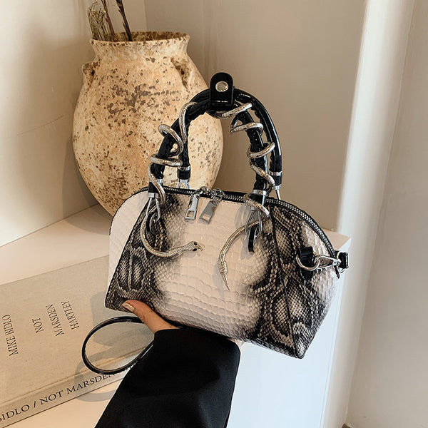 European Stone Pattern Handbag