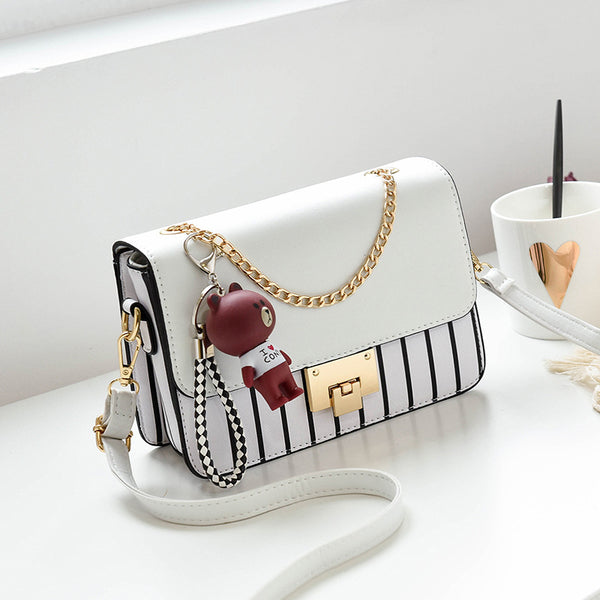 Fashion Women's Corssbody Bag With Bear Pendant