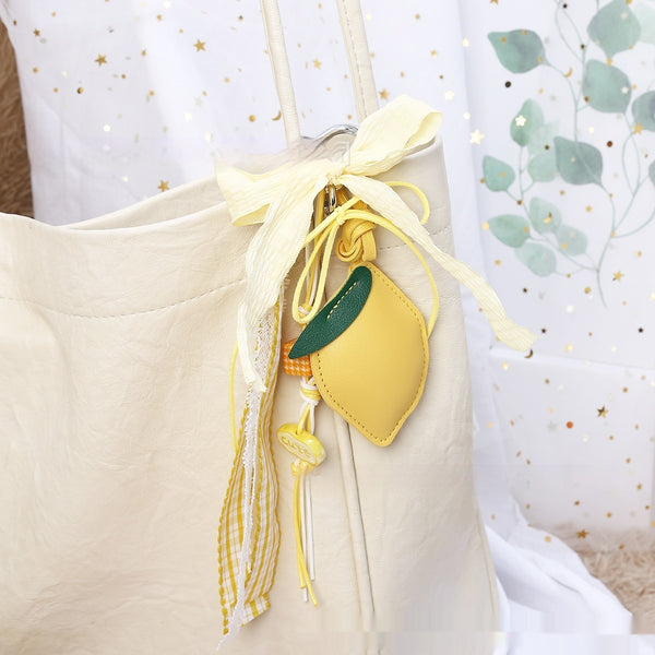 Leather Lemon Women's Bag Pendant