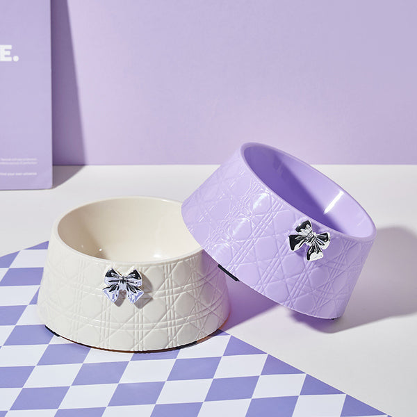 Lovely BowKnot Pet Bowls