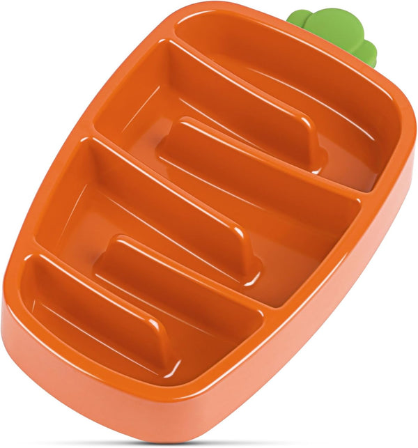 Carrot Slow Feeder Dog Bowl