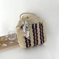 Woven Bag Women's Contrast Color Stripes