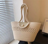 New Beautiful Pearl Woven Handbag For Women