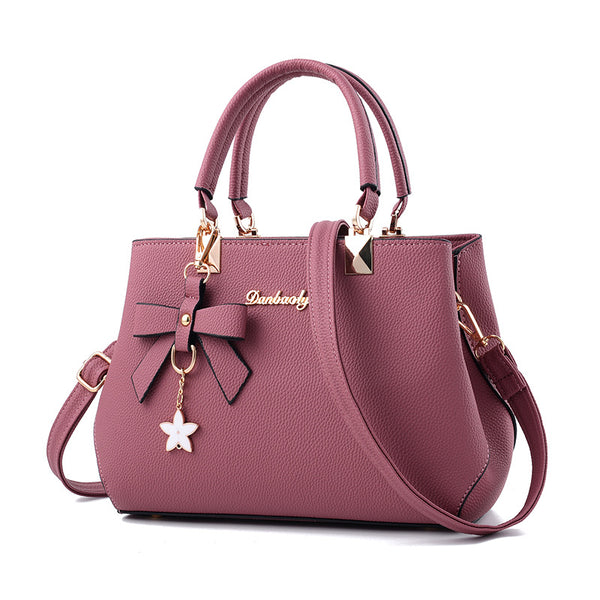 Women Shoulder Bag With Bowknot & Star Pendant Totes