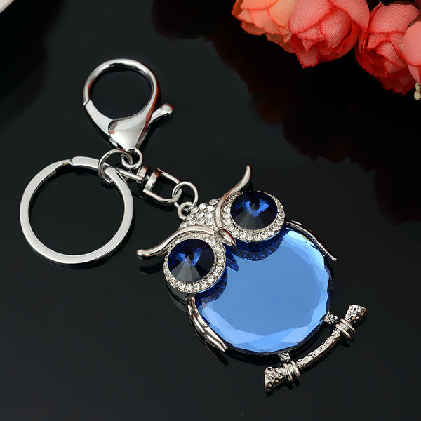 Rhinestone OwlKeychain