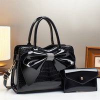 Crocodile Print Bow Bag