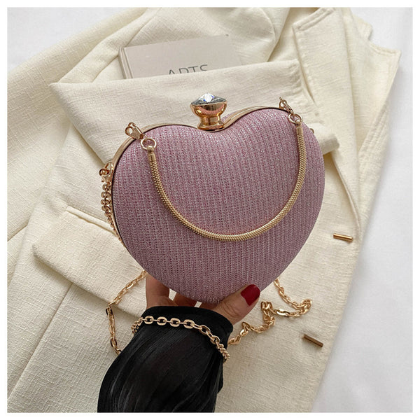 Shiny Heart Shaped Valentine Purse