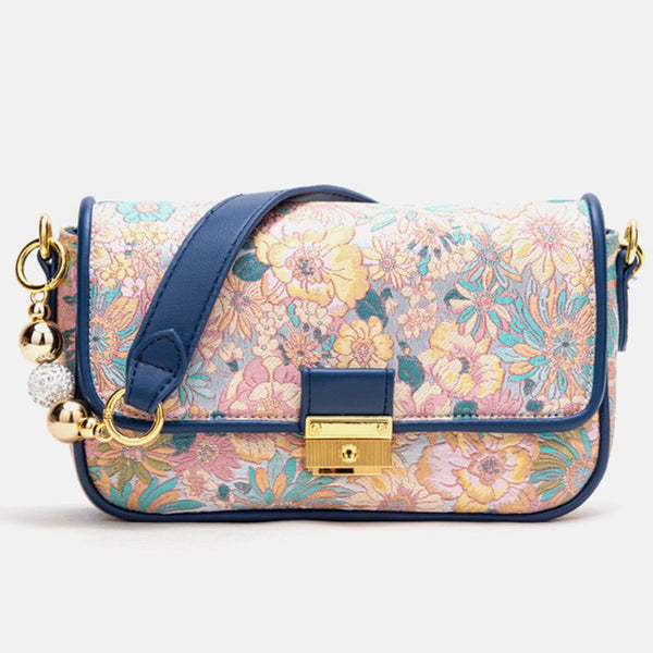 New Vintage Flower Messenger Shoulder Bag