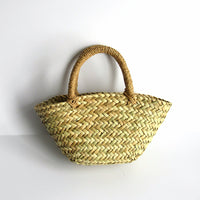 Portable Straw Bag Braided Diagonal
