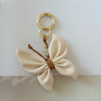 Butterfly Keychain Leather Pendant